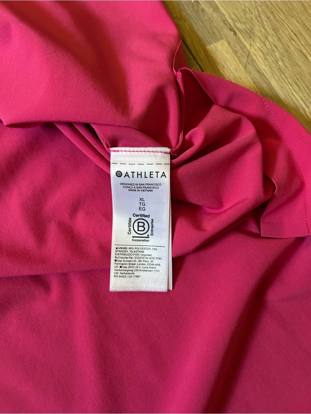 Athleta Everlast Tank Sleeveless Button-Front Blouse in Hot Pink Size XL - Picture 7 of 9